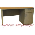 Стол тумбовый</br>СТ135/1R правый</br>1350 х 650 х 740 мм</br>выбор цветов
