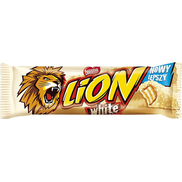 Батончик вафельнийLion White Rock42 г