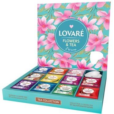 Колекція чаюLovare Flowers & Tea60 пакетиків 