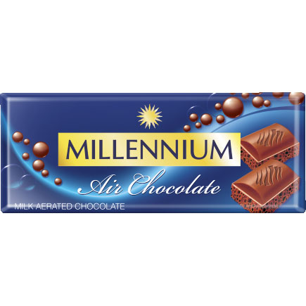 ШоколадMillenniumмолочний пористий85 г