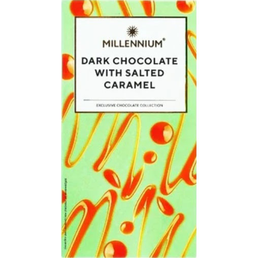 Шоколад чорнийMillenniumз начинкоюсолона карамель100 г