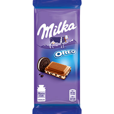 Шоколад Milkaмолочний з печивом Oreo100 г