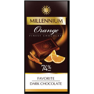 Шоколад чорнийMillennium Favorite з апельсином100 г