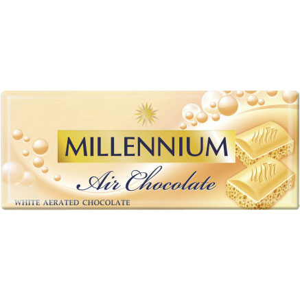 ШоколадMillenniumбілий пористий85 г