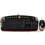 Клавиатура G-CUBE GKSA-2803SS 12 мультим.клавиш + мышь оптическая 1000DPI
