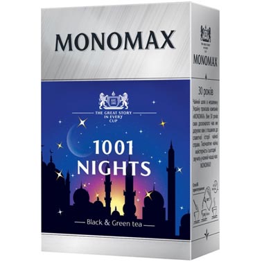 Чай чорнийта зеленийМономах1001 nights80 г