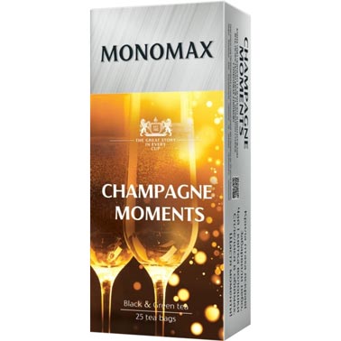 Чай чорнийта зеленийМономахChampagne Moment25 пакетиків х 1,5 г