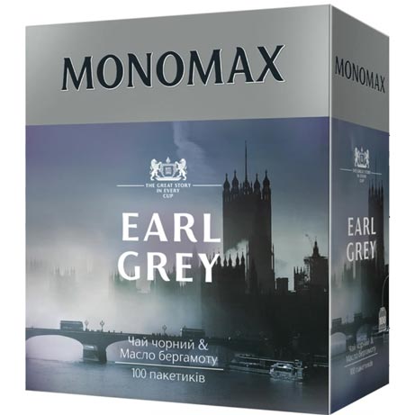 Чай чорнийз бергамотомМономахEarl Grey100 пакетиків х 2 г