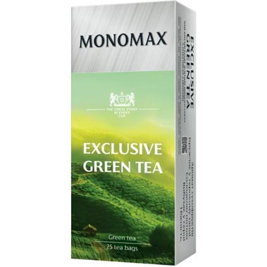 Чай зеленийМономах Exclusive Green Tea25 пакетиків х 1,5 г
