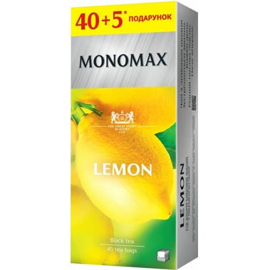 Чай чорнийМономахLemon45 пакетиків х 1,5 г