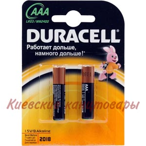Элемент питанияDuracell LR03AAA