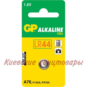 Элемент питанияGP LR44/А761,5 V