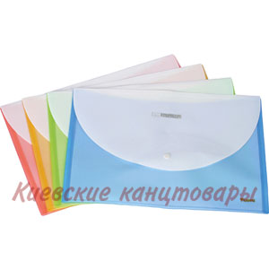 Папка Axentс кнопкойполупрозрачнаядвухцветная 1404-20