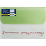 Папка Buromaxс липучкамиполупрозрачнаяассорти