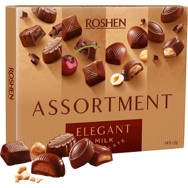 Цукерки RoshenAssortment Еlegantмолочний шоколад145 г