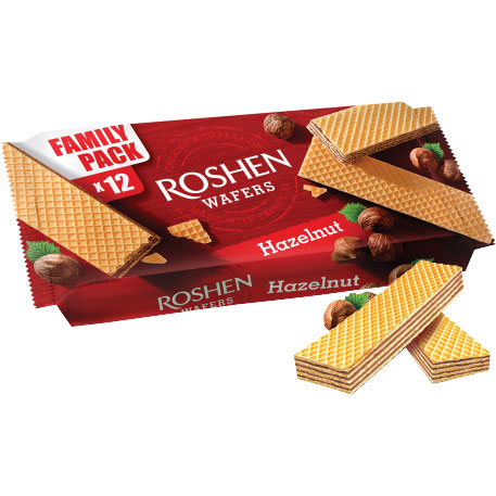 Вафлі RoshenWafersГоріх216 г