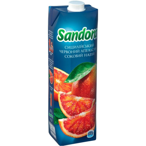 Сік SandoraСицилійський червоний апельсин0,95 л