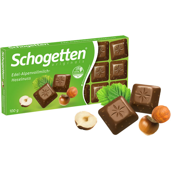 Шоколад молочнийSchogеttenз лісовими горіхами100 г