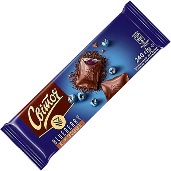 Шоколад молочнийСвіточ Exclusiveчорниця240 г