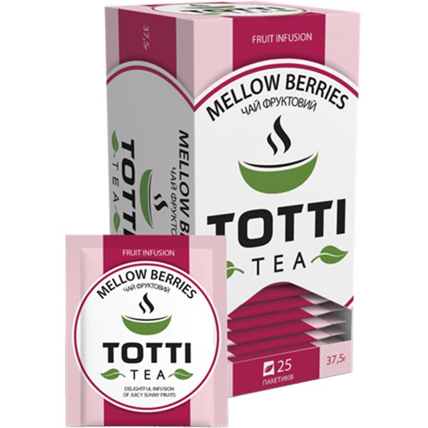 Чай фруктовий TOTTI TeaСоковиті ягоди25 пакетиків х 1,5 г