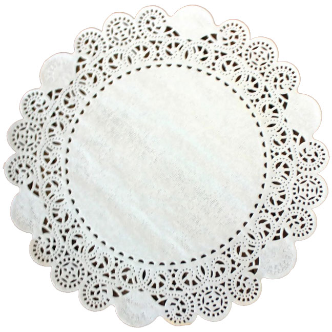Серветка ажурна</br>паперова</br>діаметр 10 см </br> 100 штук