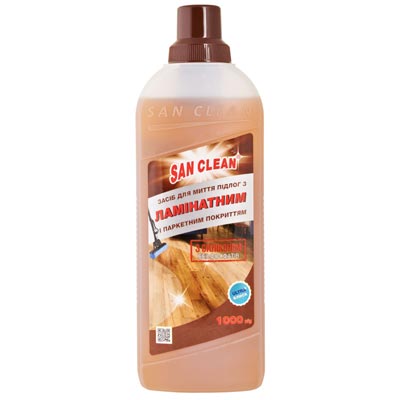 Миючий засібСан Кліндля паркету, ламінату 1 л