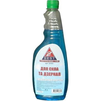 Засіб Z-best </br> для скла, дзеркал</br>з нашатирним спиртом</br>змінний 500 мл