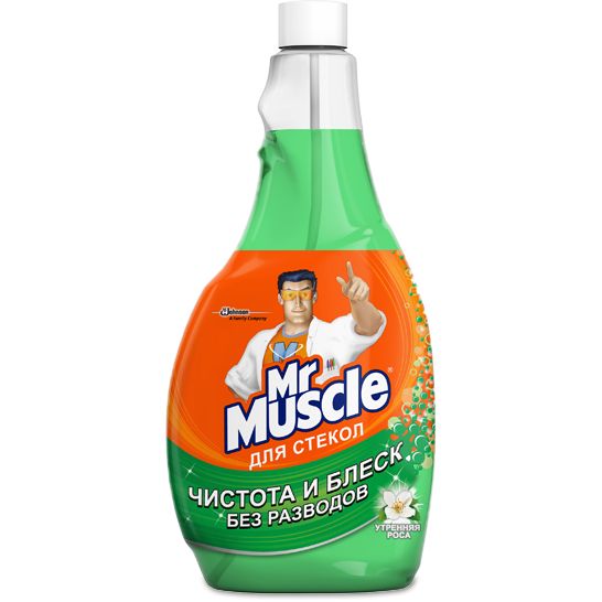 Засіб Mr Muscle </br>для скла та дзеркал</br>змінний </br> нашатирний спирт 500 мл