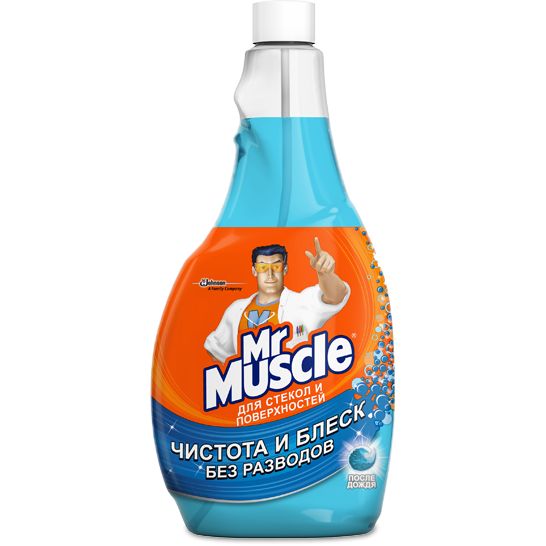 Засіб Mr Muscle </br>для скла та дзеркал</br>змінний </br>спирт 500 мл