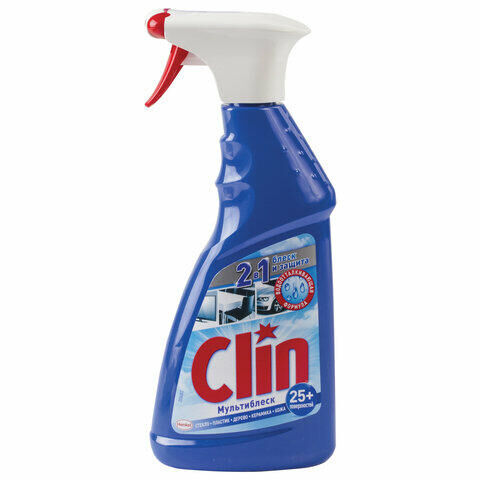 Засіб Clin</br>для скла та дзеркал </br>мультішайн</br>з розпилювачем </br>500 мл 