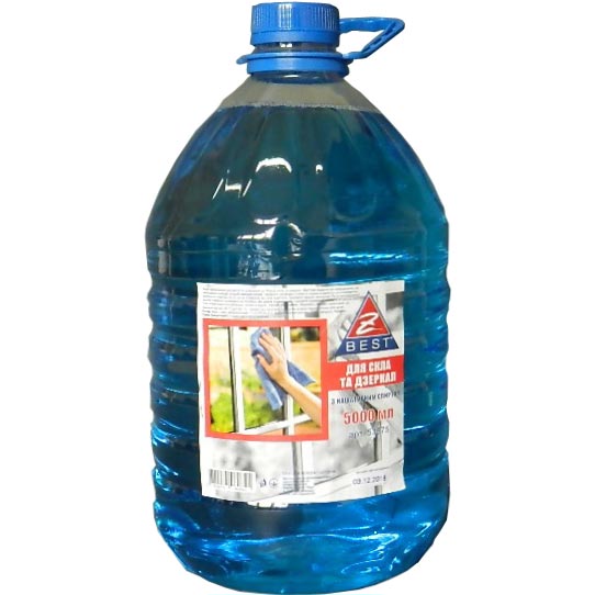 Засіб Z-best </br> для скла, дзеркал</br>з нашатирним спиртом</br>5 л