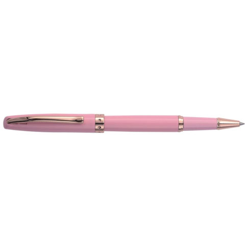 Ручка ролер в подарунковому футлярі L  рожева