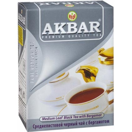 Чай чорний Akbar Earl Greyз бергамотом80 г