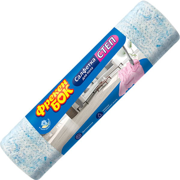 Серветка для підлогиФрекен Бок Степ50 х 60 см біла-блакитна1 штука