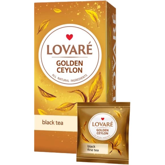 Чай чорнийLovareCeylon tea24 пакетика х 2 г