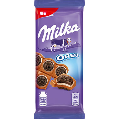 Шоколад Milkaмолочний з Oreo та ваніллю92 г