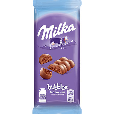 Шоколад Milkaмолочний пористий 80 г