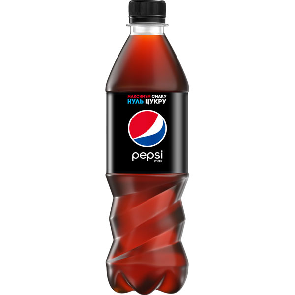Напій газований</br>Pepsi black</br>ПЕТ-пластик</br>0,5 л